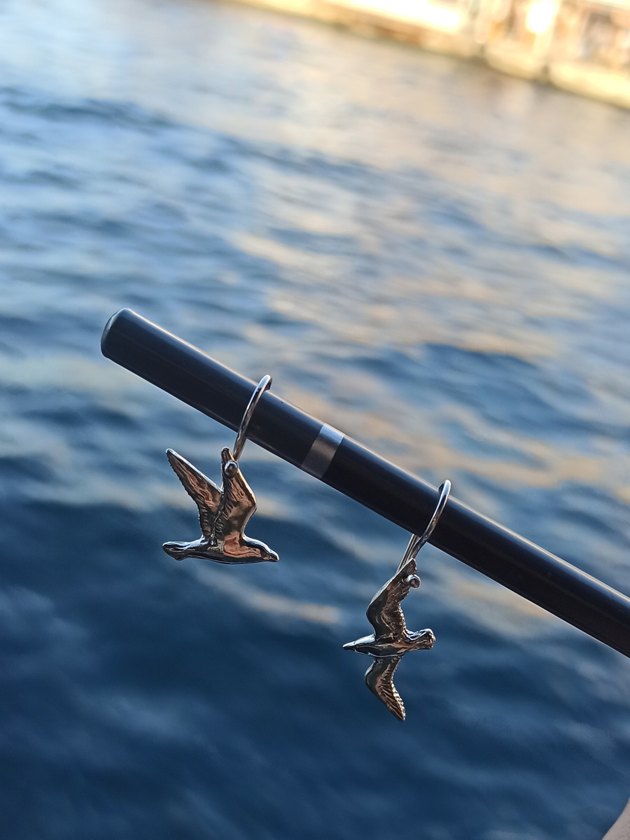 серебряные серьги