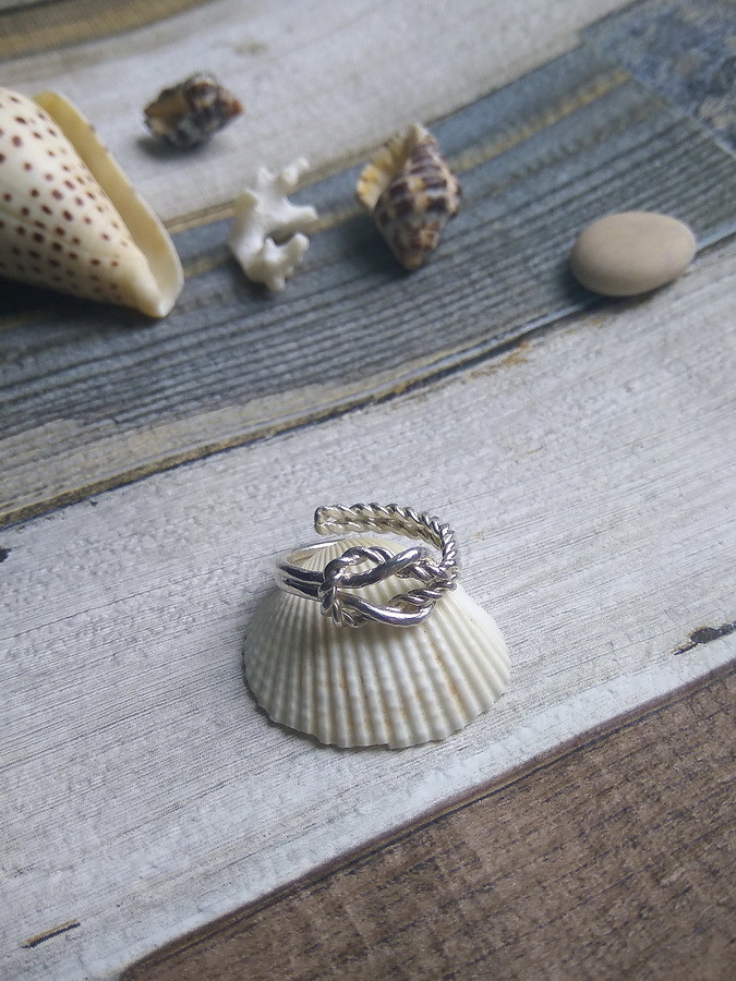 Кольцо морской узел 